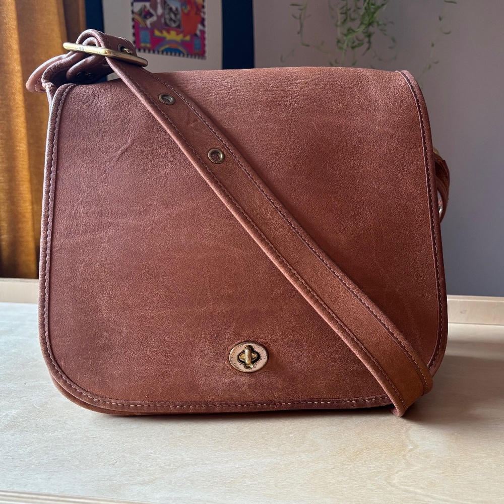 Authentic Vintage Coach 1970s Stewardess bag Made in USA